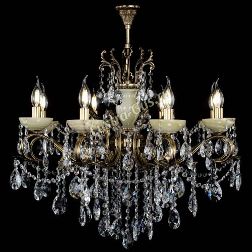 Люстра бронзовая Алфея Оникс №8 звездочка в Подольске Гусь Хрустальный