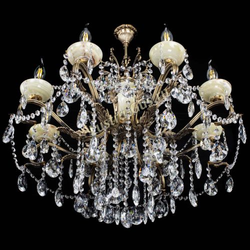 Люстра бронзовая Алфея Оникс №8 звездочка в Подольске Гусь Хрустальный