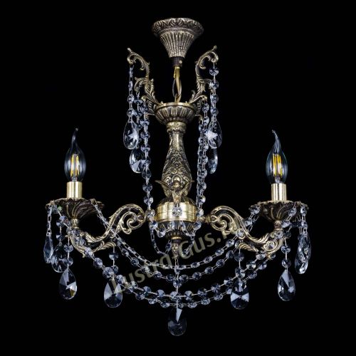 Бронзовая люстра Ариадна №2 Лучик в Подольске Гусь Хрустальный