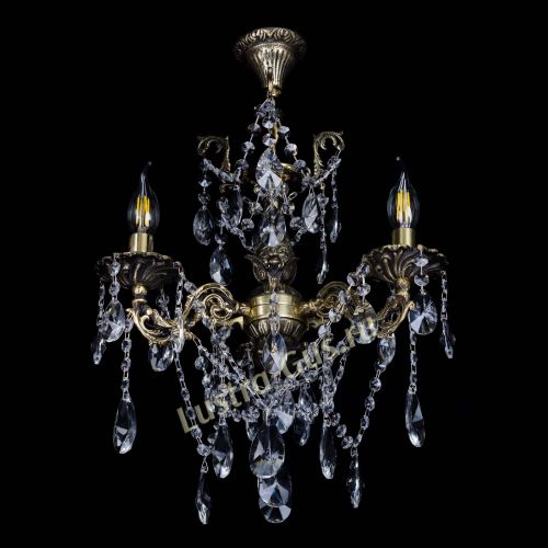 Бронзовая люстра Ариадна №3 Лучик в Подольске Гусь Хрустальный