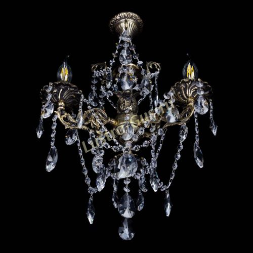 Бронзовая люстра Ариадна №3 Лучик в Подольске Гусь Хрустальный