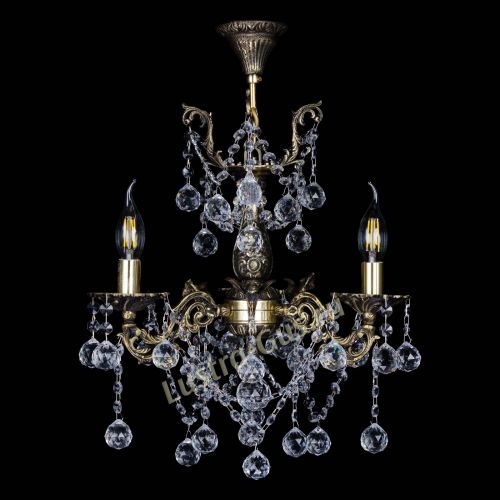 Бронзовая люстра Ариадна №3 Шар в Подольске Гусь Хрустальный