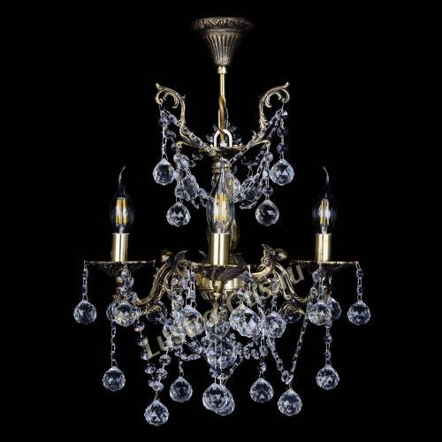 Бронзовая люстра Ариадна №3 Шар в Подольске Гусь Хрустальный