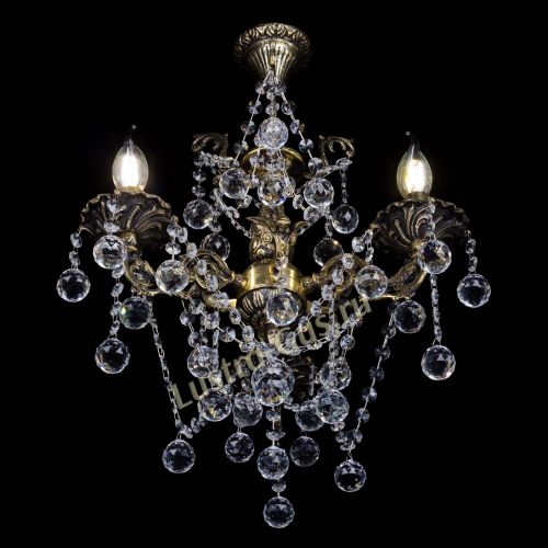 Бронзовая люстра Ариадна №3 Шар в Подольске Гусь Хрустальный