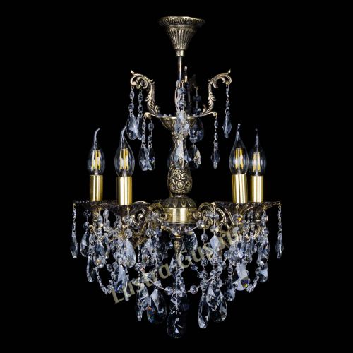 Бронзовая люстра Ариадна №5 Лучик в Подольске Гусь Хрустальный
