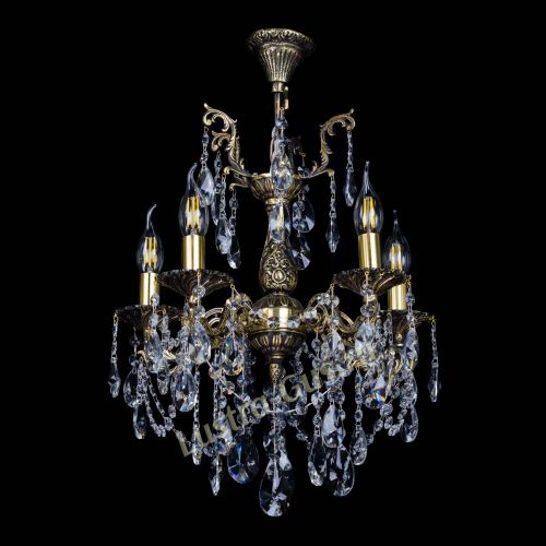 Бронзовая люстра Ариадна №5 Лучик в Подольске Гусь Хрустальный