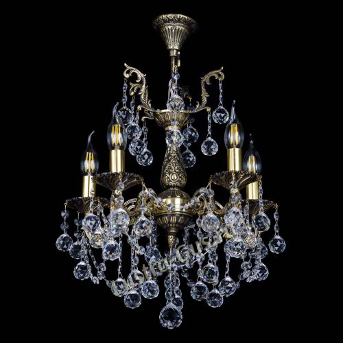 Бронзовая люстра Ариадна №5 Шар в Подольске Гусь Хрустальный