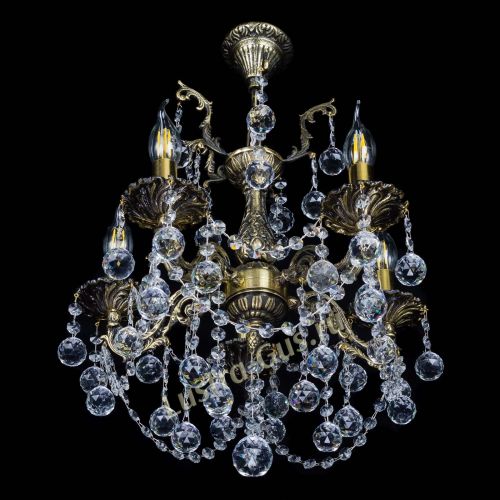 Бронзовая люстра Ариадна №5 Шар в Подольске Гусь Хрустальный