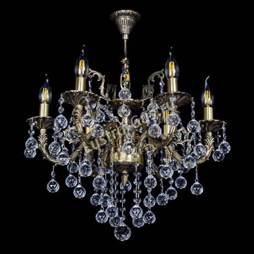 Бронзовая люстра Артемида №6 шар в Подольске Гусь Хрустальный