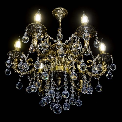 Бронзовая люстра Артемида №6 шар в Подольске Гусь Хрустальный