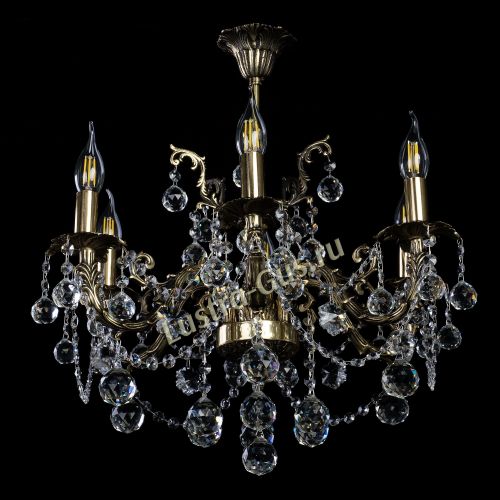 Бронзовая люстра Артемида шар в Подольске Гусь Хрустальный