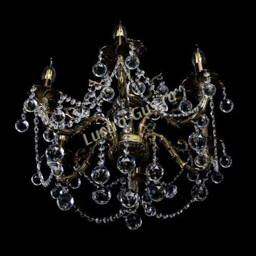 Бронзовая люстра Артемида шар в Подольске Гусь Хрустальный
