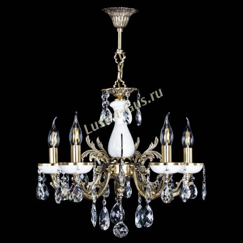 Люстра бронзовая Атланта из мрамора Баден №5/1 в Подольске Гусь Хрустальный