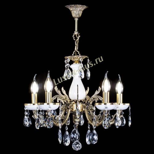 Люстра бронзовая Атланта из мрамора Баден №5/1 в Подольске Гусь Хрустальный