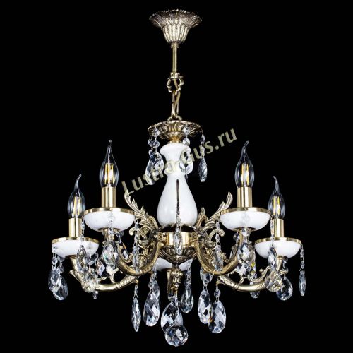 Люстра бронзовая Атланта из мрамора Баден №5/1 в Подольске Гусь Хрустальный