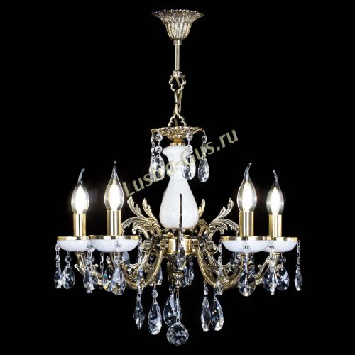 Люстра бронзовая Атланта из мрамора №5/1 Лучик в Подольске Гусь Хрустальный