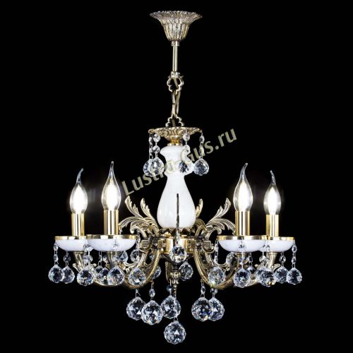 Люстра бронзовая Атланта из мрамора №5/1 Шар в Подольске Гусь Хрустальный