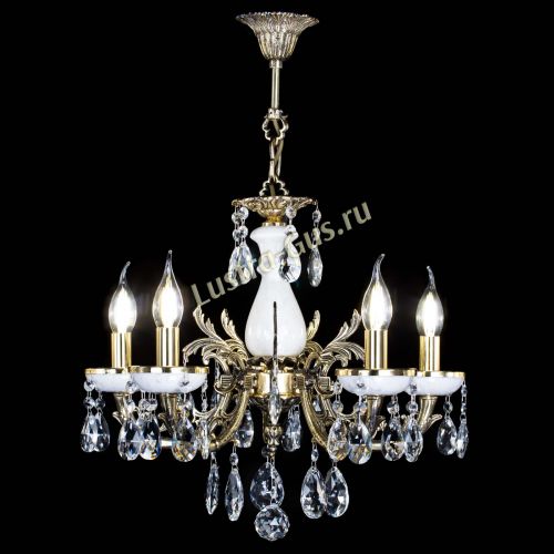 Люстра бронзовая Атланта из мрамора №5/1 Журавлик в Подольске Гусь Хрустальный