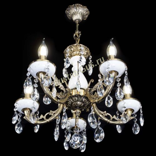 Люстра бронзовая Атланта из мрамора №5/1 Журавлик в Подольске Гусь Хрустальный