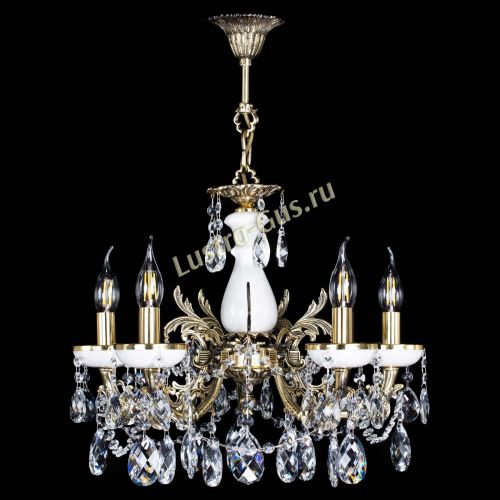 Люстра бронзовая Атланта из мрамора Баден №5/3 в Подольске Гусь Хрустальный
