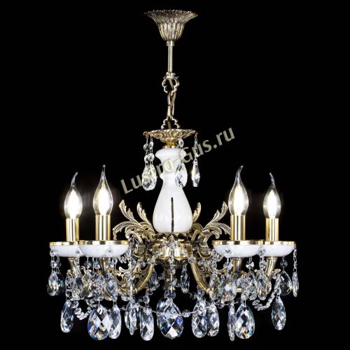 Люстра бронзовая Атланта из мрамора Баден №5/3 в Подольске Гусь Хрустальный