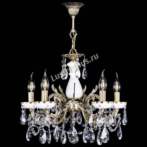 Люстра бронзовая Атланта из мрамора №5/3 Лучик в Подольске Гусь Хрустальный
