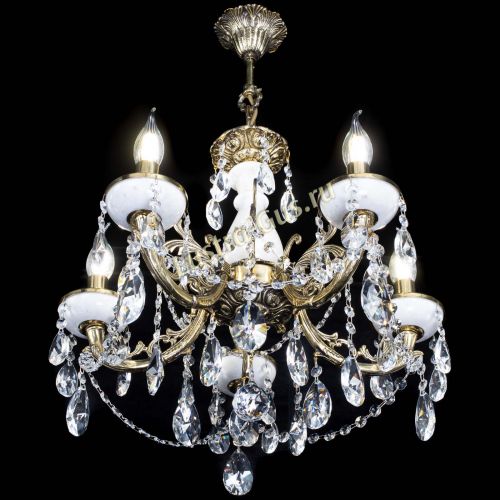 Люстра бронзовая Атланта из мрамора №5/3 Лучик в Подольске Гусь Хрустальный