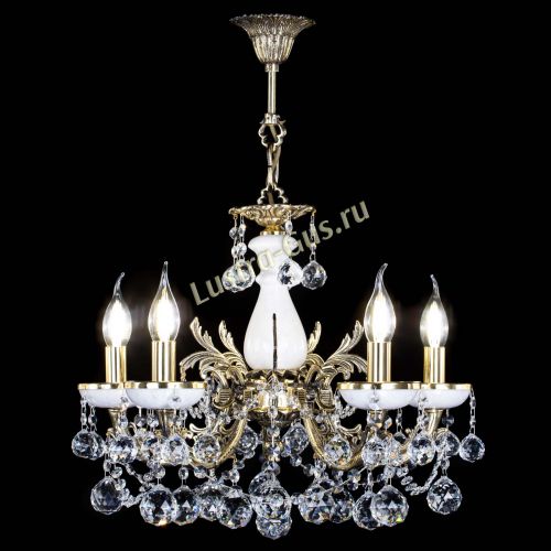 Люстра бронзовая Атланта из мрамора №5/3 Шар в Подольске Гусь Хрустальный