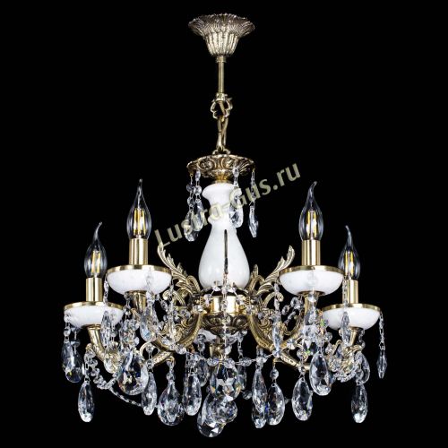 Люстра бронзовая Атланта из мрамора №5/3 Журавлик в Подольске Гусь Хрустальный