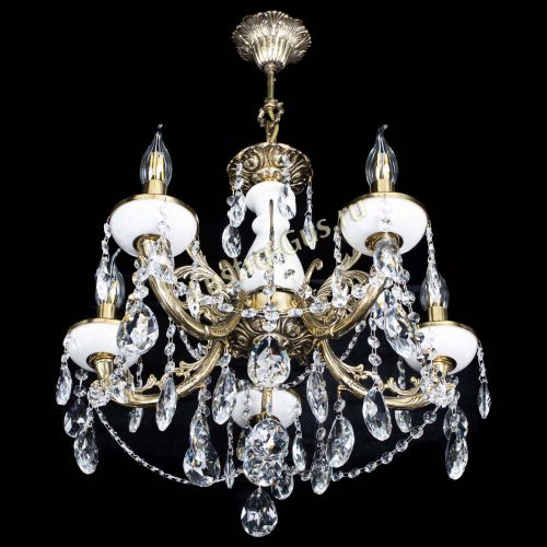 Люстра бронзовая Атланта из мрамора №5/3 Журавлик в Подольске Гусь Хрустальный