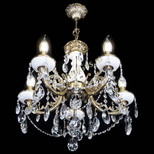 Люстра бронзовая Атланта из мрамора №5/3 Журавлик в Подольске Гусь Хрустальный