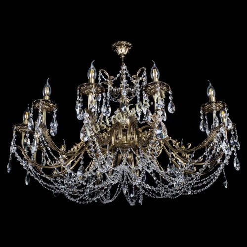 Люстра бронзовая Делия №12 лучик в Подольске Гусь Хрустальный