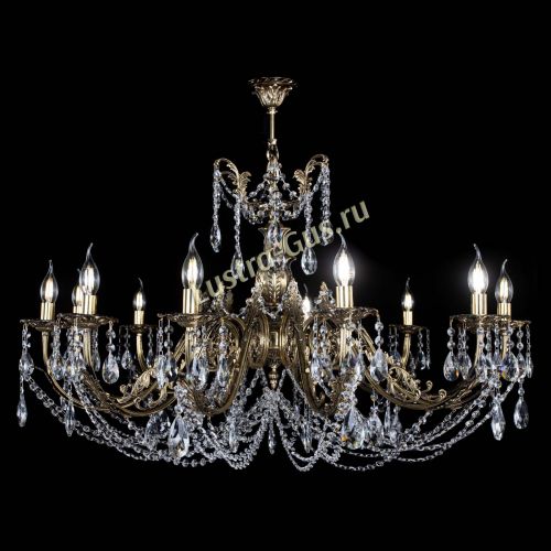 Люстра бронзовая Делия №12 журавлик в Подольске Гусь Хрустальный