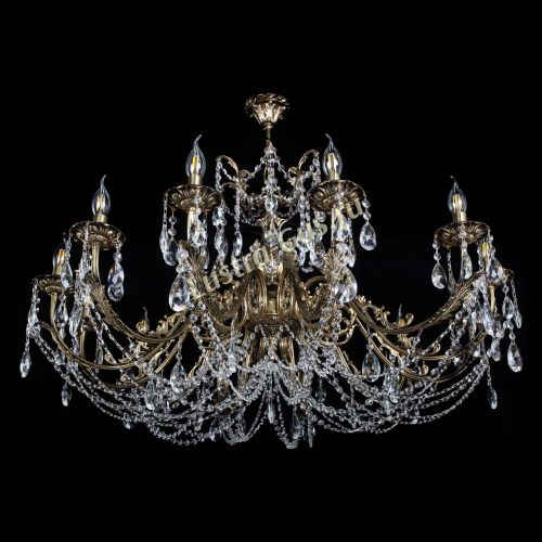 Люстра бронзовая Делия №12 журавлик в Подольске Гусь Хрустальный