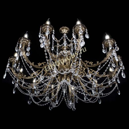 Люстра бронзовая Делия №12 журавлик в Подольске Гусь Хрустальный