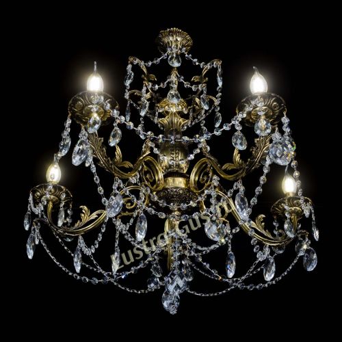 Люстра бронзовая Делия №5 баден в Подольске Гусь Хрустальный