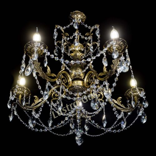 Люстра бронзовая Делия №5 лучик в Подольске Гусь Хрустальный