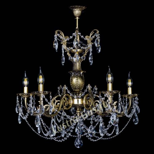 Люстра бронзовая Делия №5 журавлик в Подольске Гусь Хрустальный