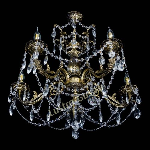 Люстра бронзовая Делия №5 журавлик в Подольске Гусь Хрустальный