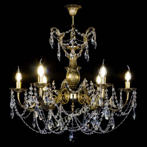 Люстра бронзовая Делия №6 лучик в Подольске Гусь Хрустальный