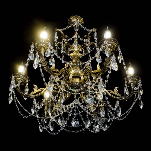 Люстра бронзовая Делия №6 лучик в Подольске Гусь Хрустальный