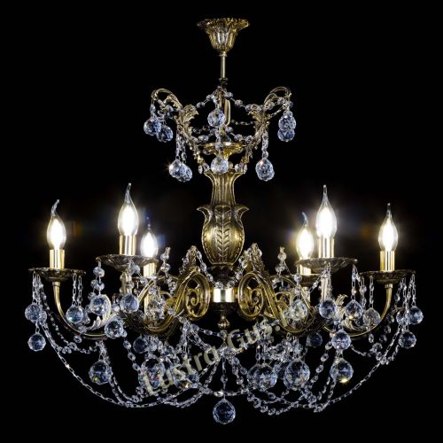 Люстра бронзовая Делия №6 шар в Подольске Гусь Хрустальный