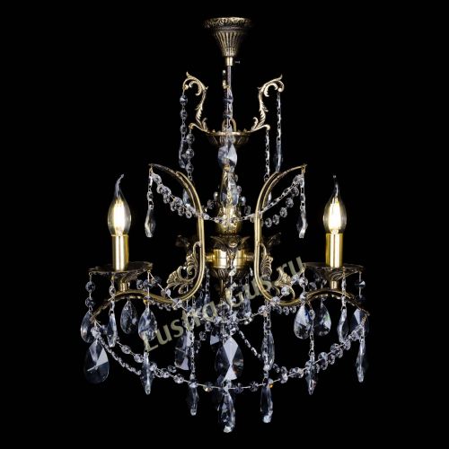 Бронзовая люстра Гелла №3 лучик в Подольске Гусь Хрустальный