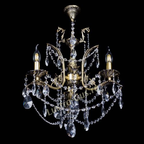 Бронзовая люстра Гелла №3 лучик в Подольске Гусь Хрустальный