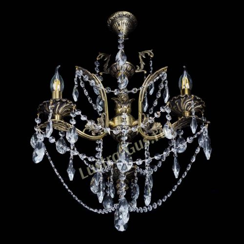 Бронзовая люстра Гелла №3 лучик в Подольске Гусь Хрустальный