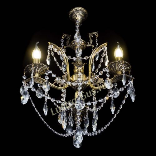 Бронзовая люстра Гелла №3 лучик в Подольске Гусь Хрустальный