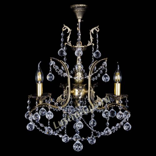 Бронзовая люстра Гелла №3 шар в Подольске Гусь Хрустальный