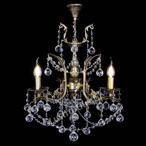 Бронзовая люстра Гелла №3 шар в Подольске Гусь Хрустальный