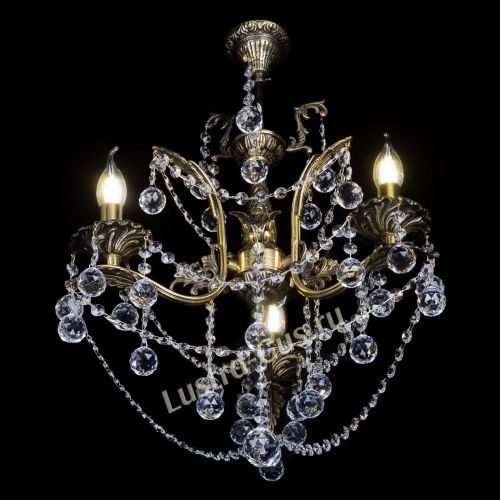 Бронзовая люстра Гелла №3 шар в Подольске Гусь Хрустальный