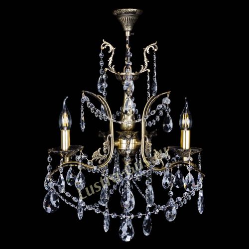 Бронзовая люстра Гелла №3 журавлик в Подольске Гусь Хрустальный